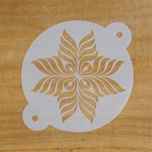 Stencil - blomma